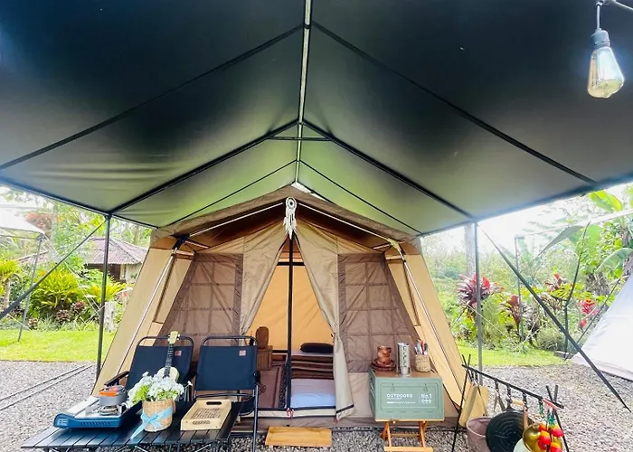 Korean Glamping Bali - Family Nature V6 Campo de lujo
